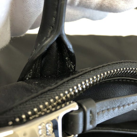 Prada Concept Nylon Leather Shoulder Bag Black - Picture 11 of 13